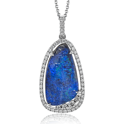 Color Pendant in 18k Gold with Diamonds