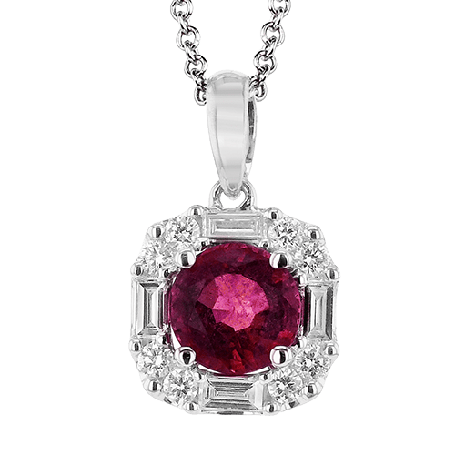 Color Pendant in 18k Gold with Diamonds