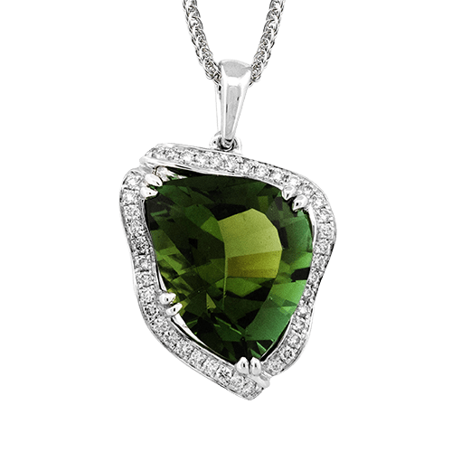 Color Pendant in 18k Gold with Diamonds