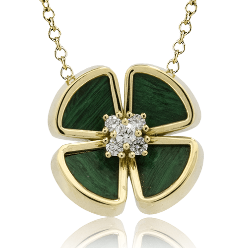 Color Pendant in 18k Gold with Diamonds