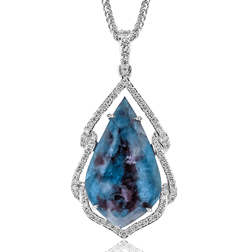 Color Pendant in 18k Gold with Diamonds