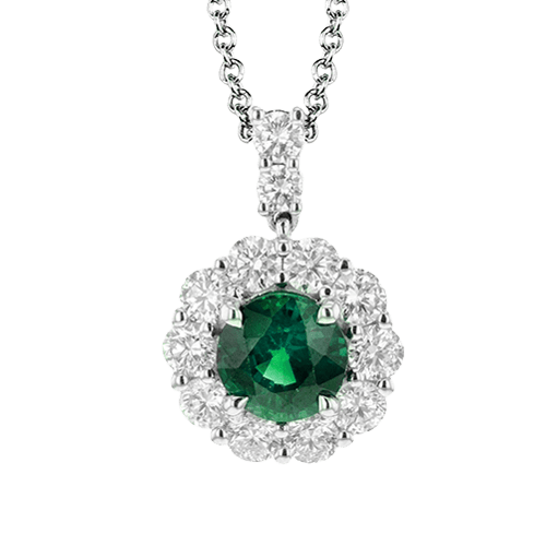 Color Pendant in 18k Gold with Diamonds