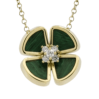 Color Pendant in 18k Gold with Diamonds - Simon G. Jewelry
