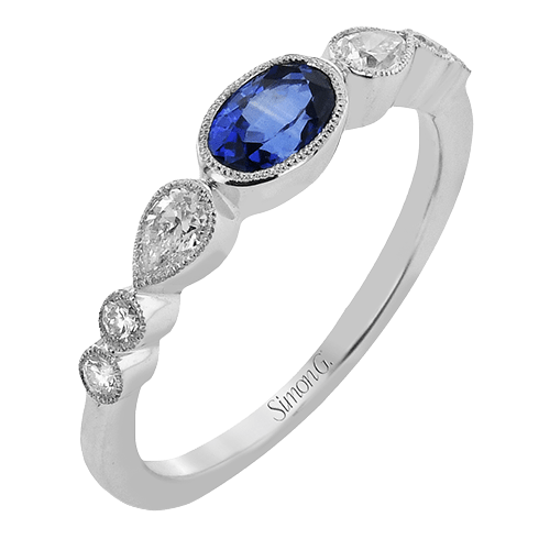 Color Ring in 18k Gold with Diamonds