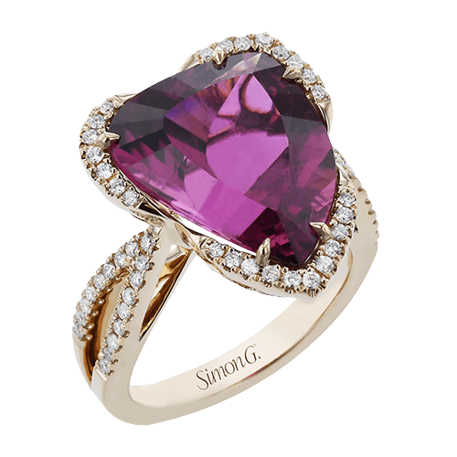 Color Ring in 18k Gold with Diamonds