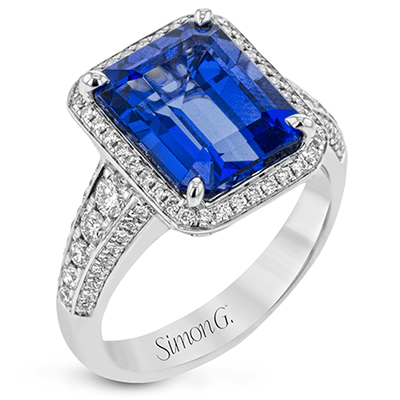 Color Ring in 18k Gold with Diamonds