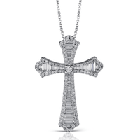 Cross Pendant in 18k Gold with Diamonds - Simon G. Jewelry