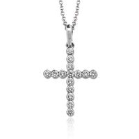 Cross Pendant in 18k Gold with Diamonds - Simon G. Jewelry