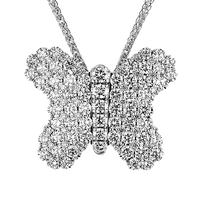 Diamond Encrusted Butterfly Pendant in 18k Gold - Simon G. Jewelry