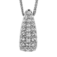 Dome Pendant in 18k Gold with Diamonds - Simon G. Jewelry