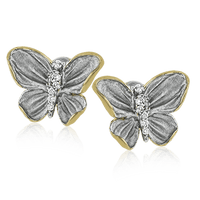 Earring in 18k Gold with Diamonds - Simon G. Jewelry