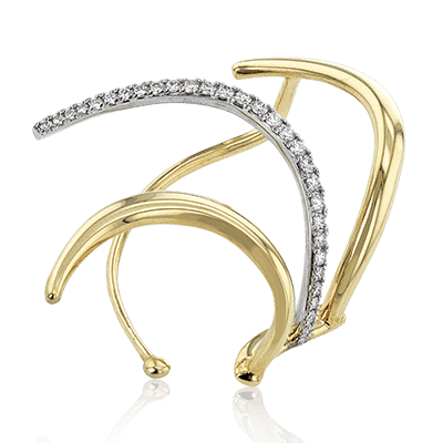 Earring in 18k Gold with Diamonds - Simon G. Jewelry