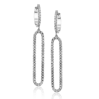 Earring in 18k Gold with Diamonds - Simon G. Jewelry