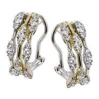 Earrings in 18k Gold with Diamonds - Simon G. Jewelry