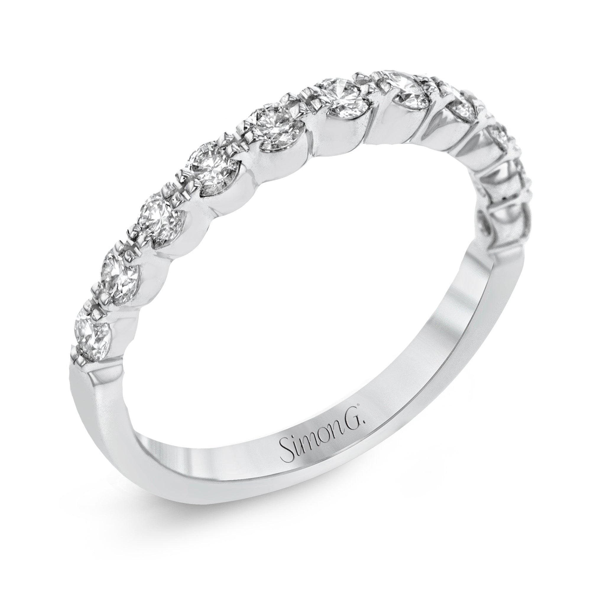Eternity Wedding Band in 18k Gold with Diamonds – Gold and Gems Fine ...