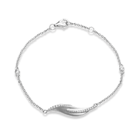 Fallen Leaves Bracelet in 18k Gold with Diamonds - Simon G. Jewelry