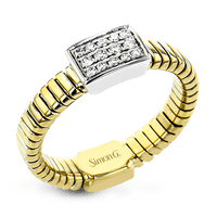 Fashion Ring in 18k Gold With Diamonds - Simon G. Jewelry