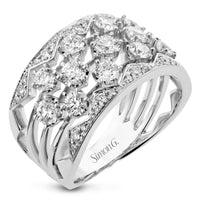 Fashion Ring in 18k Gold with Diamonds - Simon G. Jewelry