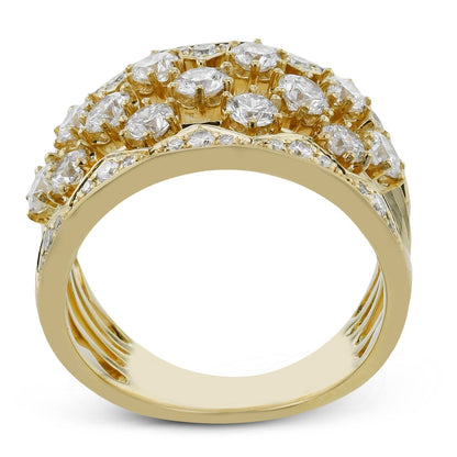 Fashion Ring in 18k Gold with Diamonds