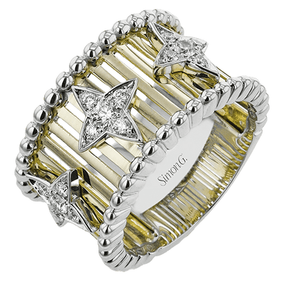 Fashion Ring In 18k Gold With Diamonds - Simon G. Jewelry