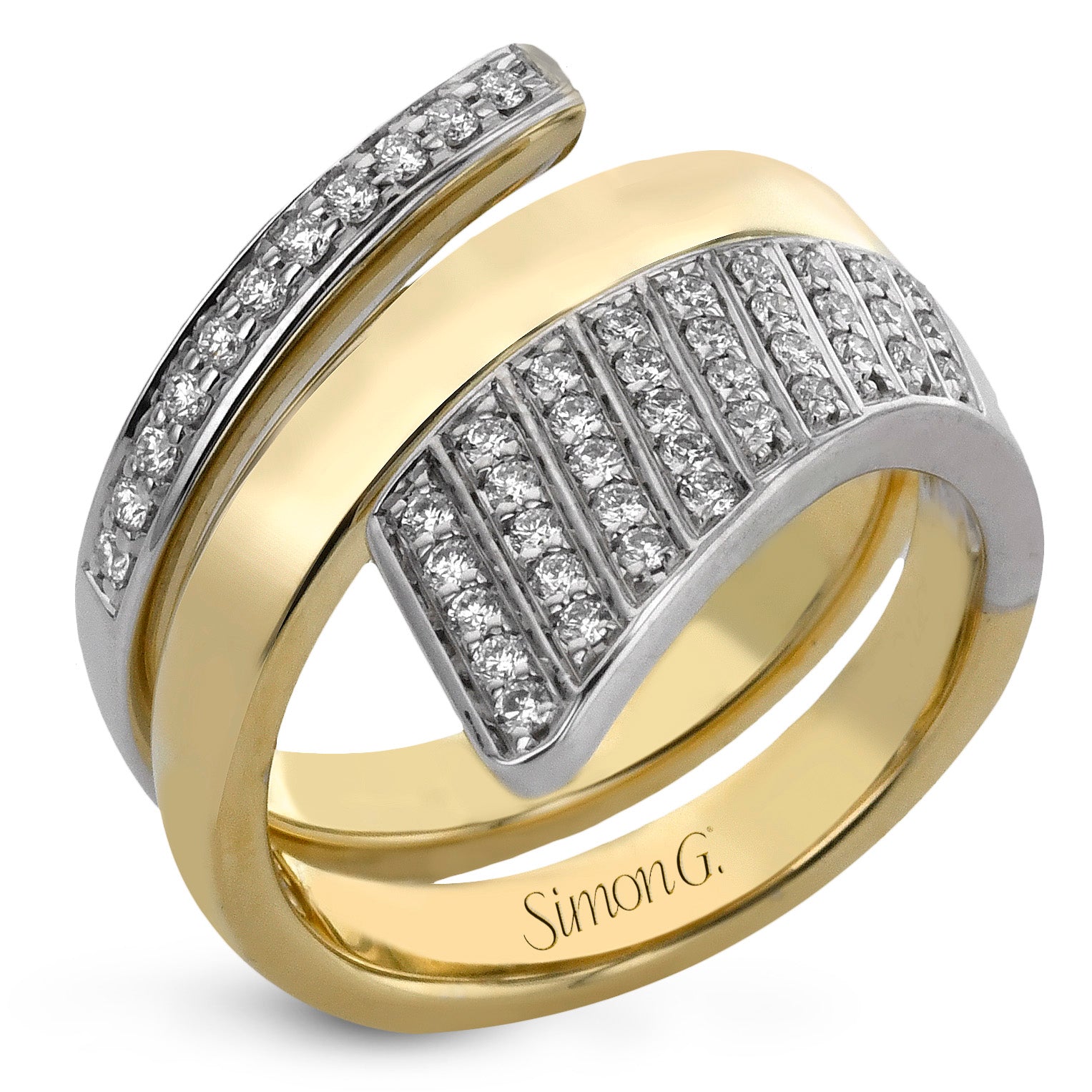 Fashion Ring in 18k Gold with Diamonds - Simon G. Jewelry