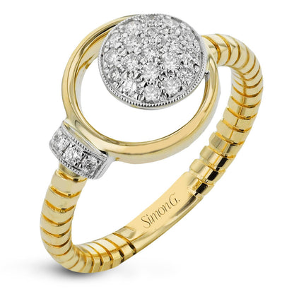 Fashion Ring in 18k Gold with Diamonds