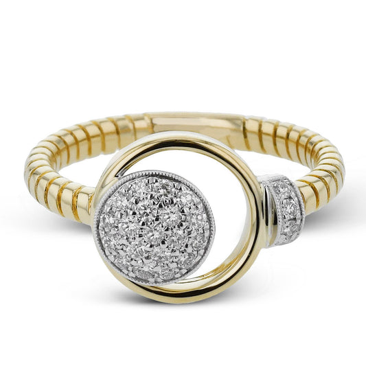 Fashion Ring in 18k Gold with Diamonds