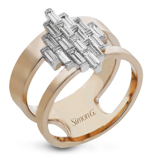 Fashion Ring In 18k Gold With Diamonds - Simon G. Jewelry