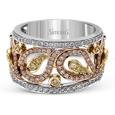 Fashion Ring in 18k Gold with Diamonds