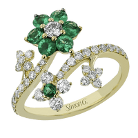Flower Color Ring - Simon G. Jewelry