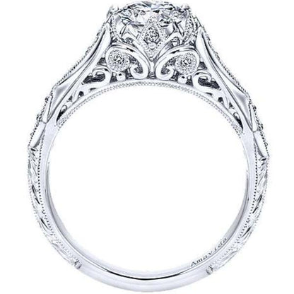 Gabriel Amavida "Jaelyn" Victorian Style Diamond Engagement Ring