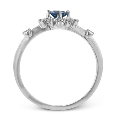 Garden Gemstone Ring In 18k Gold with Diamonds