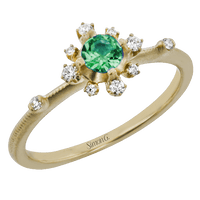 Garden Gemstone Ring In 18k Gold with Diamonds - Simon G. Jewelry