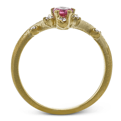 Garden Gemstone Ring in 18k Gold with Diamonds