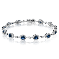 Gemstone Color Bracelet in 18k Gold with Diamonds - Simon G. Jewelry