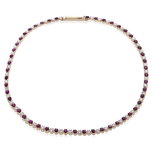 Gent Bracelet in 14k Gold with Diamonds