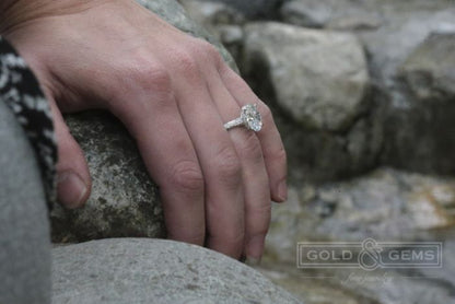 "Nest of Diamonds" - Custom Engagement Rings