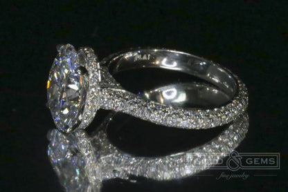 "Nest of Diamonds" - Custom Engagement Rings