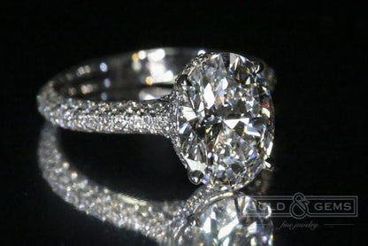 "Nest of Diamonds" - Custom Engagement Rings
