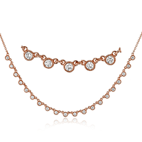 Harmonie Necklace in 18k Gold with Diamonds - Simon G. Jewelry