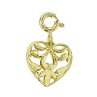 Heart Charm in 14k Gold - Simon G. Jewelry