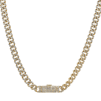 Lock Necklace in 14k Gold with Diamonds - Simon G. Jewelry