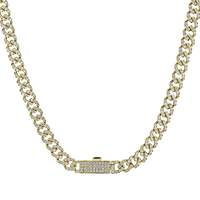 Lock Necklace in 14k Gold with Diamonds - Simon G. Jewelry