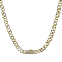 Lock Necklace in 14k Gold with Diamonds - Simon G. Jewelry