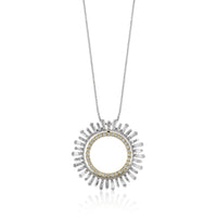 Medallion Pendant Necklace in 18k Gold with Diamonds - Simon G. Jewelry