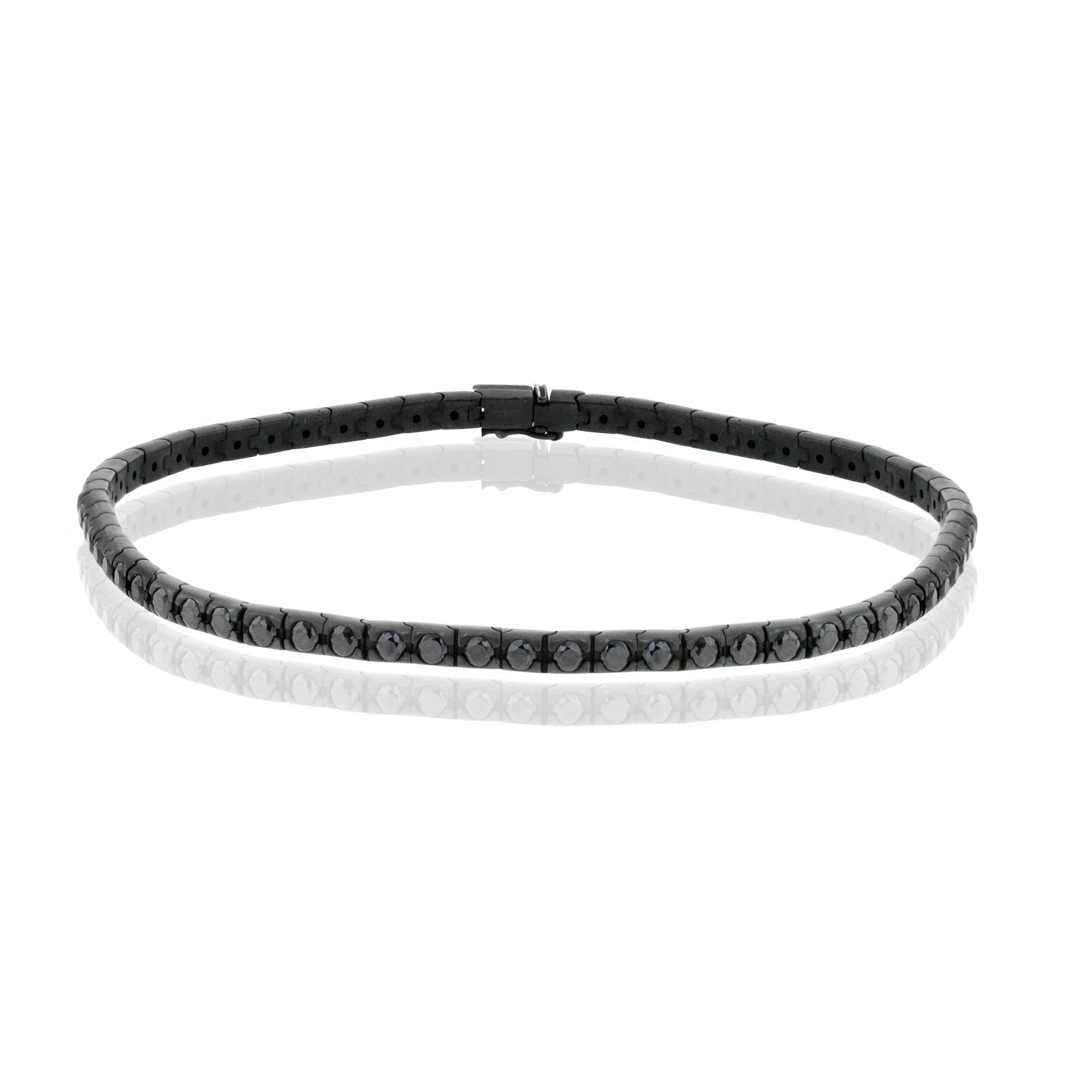 Men's Bracelet In 14k Black Gold With Black Diamonds - Simon G. Jewelry