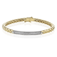 Men's Bracelet In 14k Gold With Diamonds - Simon G. Jewelry