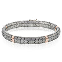 Men's Titanium Bracelet in 14k Gold - Simon G. Jewelry
