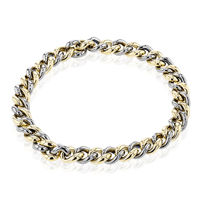 Men's Titanium Bracelet In 14k Gold
