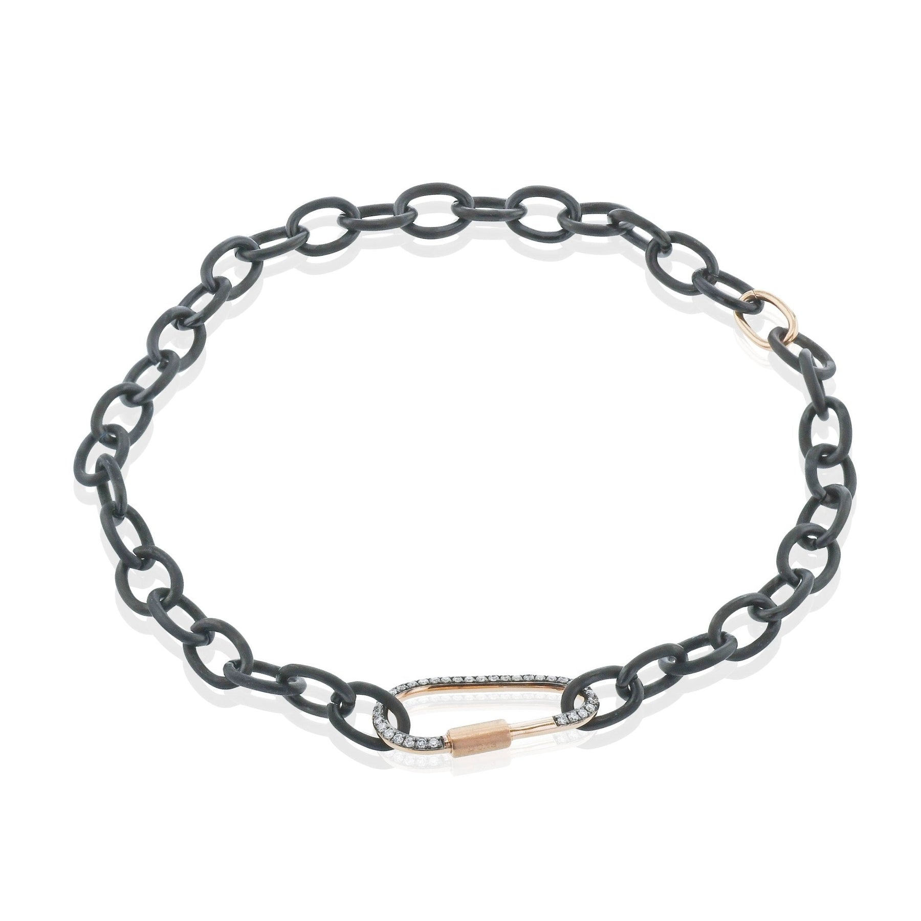 Men's Titanium Bracelet In 14k Gold With Diamonds - Simon G. Jewelry